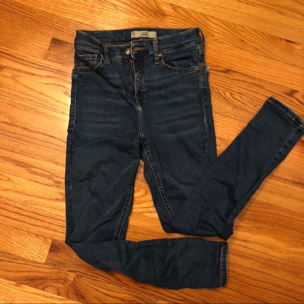 topshop high rise jamie jeans